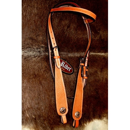 Horse Show Saddle Tack Rodeo Bridle Western Leather Headstall 7811H