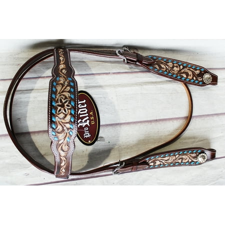 Horse Show Saddle Tack Rodeo Bridle Western Leather Headstall 78164HB