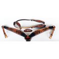 thumbnail image 1 of Horse Show Saddle Tack Rodeo Bridle Western Leather Headstall Breast Collar 7820, 1 of 3