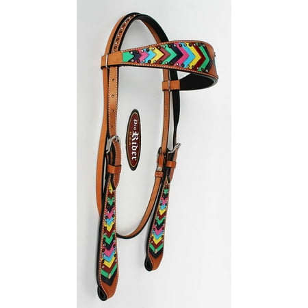 Horse Show Saddle Tack Rodeo Bridle Western Leather Headstall Equine 78160H