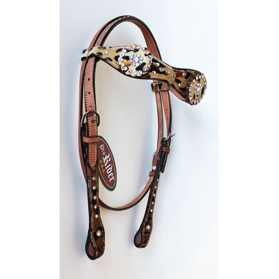 Horse Show Tack Bridle Western Leather Headstall  8528HB