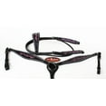 thumbnail image 1 of Horse Show Tack Bridle Western Leather Headstall Breast Collar Purple  8366, 1 of 2