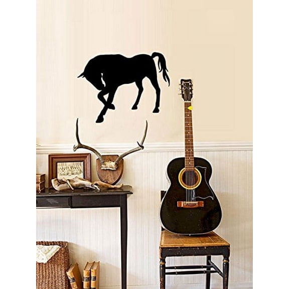 Horse Silhouette #4 ~ Wall or Window Decal (13" x 17", Black)