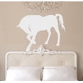 thumbnail image 1 of Horse Silhouette #4 ~ Wall or Window Decal (20" x 26", White), 1 of 3