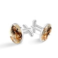 thumbnail image 1 of Horse Silver Jewelry Men Cufflinks Set Suitable for Formal Attire Made of Stainless Steel for Business Meetings or Weddings, 1 of 6