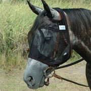 Horse Size Cashel Quiet Ride Horse Fly Mask Standard Black