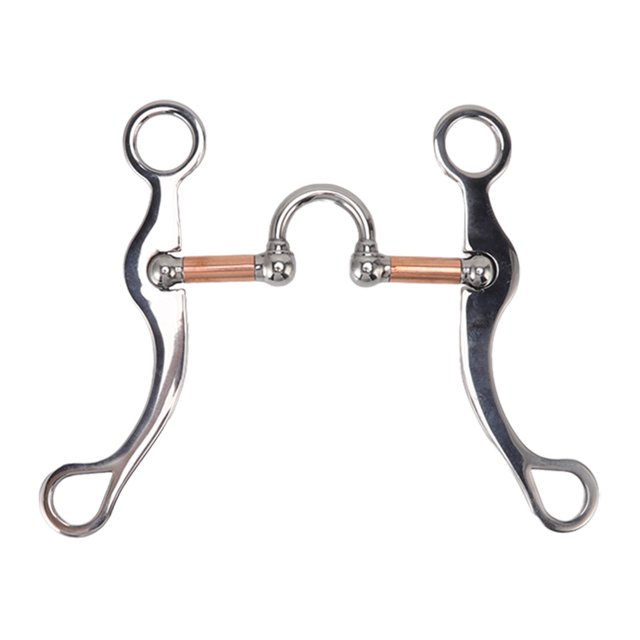 Horse Snaffle Bit Stainless Steel Rose Gold Plated Horse Gag Loose Ring