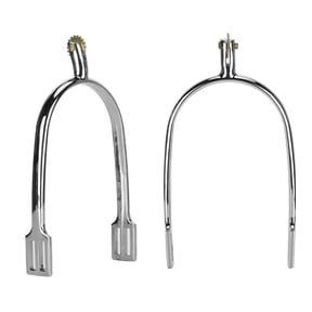 Horse Spurs, Beautiful Appearance English Horse Spurs, Exquisite Workmanship English-Style Ranch Farm