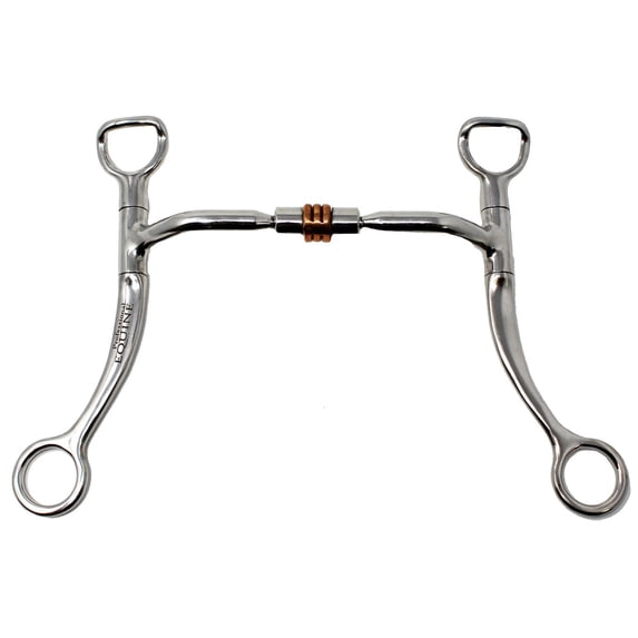 Horse Stainless Steel Western 5.5" Copper Roller Jointed Mouth Curb Horse Bit 35315C