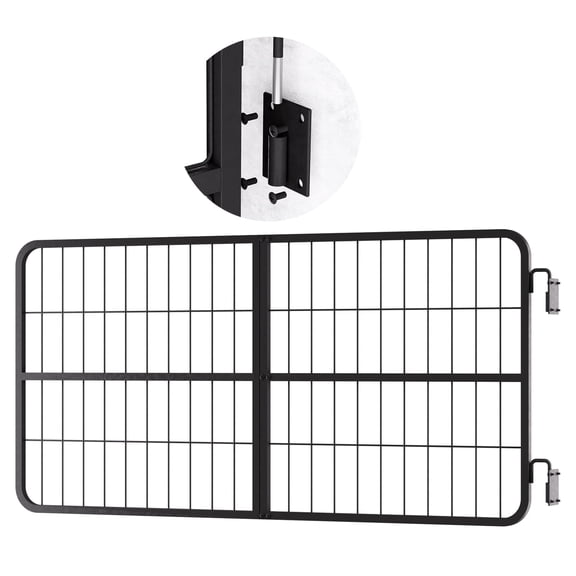 Horse Stall Barrier, Two Way Opening Capability, 48x24 Inches Format, Horse Stall Gate, Horse Stall Opening Guard, Ideal for Aisle, Horse Stable, Wash Rack