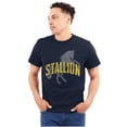 thumbnail image 1 of Horse Stallion Distressed Vintage Men's Graphic T Shirt Tees Brisco Brands X, 1 of 5