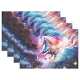 thumbnail image 1 of Horse Starry Sky 12×18 inch Placemats Heat Resistant Washable Foldable Rectangular Placemats Set Decoration Indoor Outdoor for Kitchen Dining Table 1PC, 1 of 8