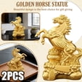 thumbnail image 1 of Horse Statue Feng Shui Horse Year Ornament PVC Horse Mascot Figurine Decorations for 2026 Chinese New Year Collectible Home Office Tabletop Car Decor,2PCS, 1 of 7