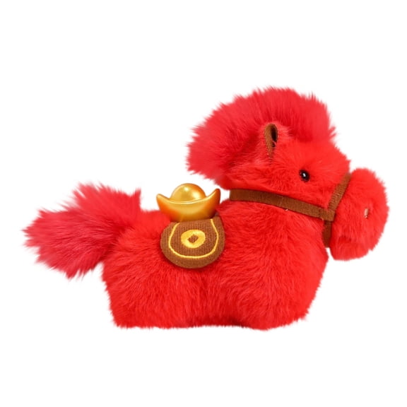 Horse Stuffed Animal Plushie, Gifts for Kids, Wild Onez Wildlife Animals, Horse Plush Toy 4.3 inches- Festive Statue for Home Desktop,Fireplace Mantel,Bookshelf, Christmas Tree Decoration