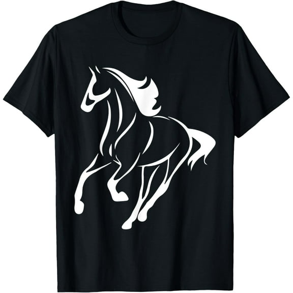 Horse T-Shirt Equestrian Rider Farm Ranch Graphic Design Tee men and women can wear, black, white, gifts