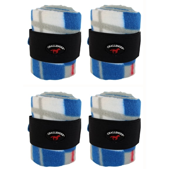 Horse Tack Grooming Leg Polo Wrap Set of 4 Soft Fleece 95R27