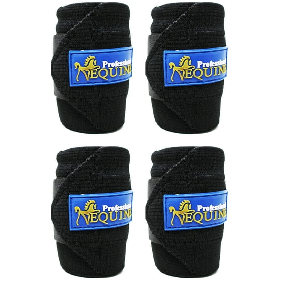 Horse Tack Grooming Leg set of 4 Polo Wrap Bandage 95F06BK
