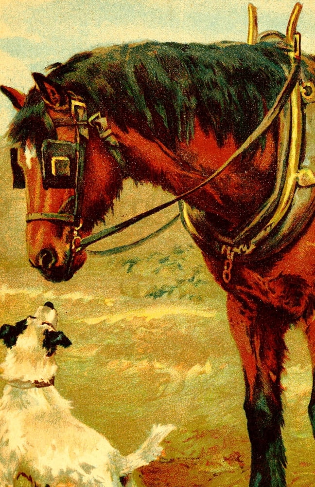 Horse Tales 1924 Simon Canvas Art - Unknown (18 x 24)