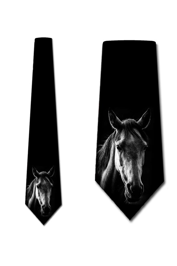 Horse Ties Mens Animal Equestrian Necktie by Three Rooker