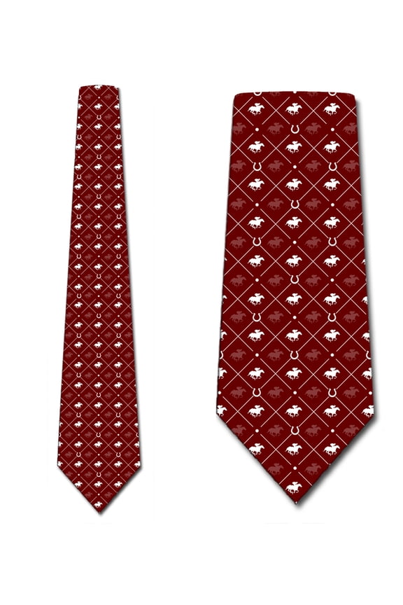 Horse Ties Mens Animal Equestrian Sports Necktie by Three Rooker