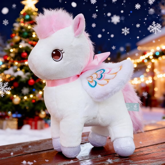 Horse Toys, Pony - 9.84 In Cartoon Cute Horse Plush Toy, 2026 Year of the Horse Christmas Decoration & Festival Gift