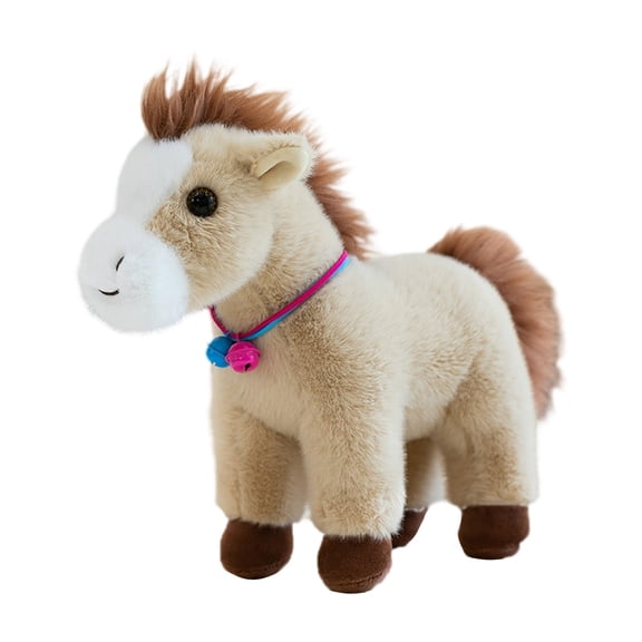 Horse Toys,Stuffed Horse,Horse Stuffed Animal,Stuffed Pony Plush Toy,Cute Pony Plush Pretend Play Horse Toys,Cute Pony Plush Pillow,Horse Plush Toy,Running Ponys Plushs Toys(Beige)