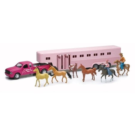 Horse Trailer Pick Up, Pink
