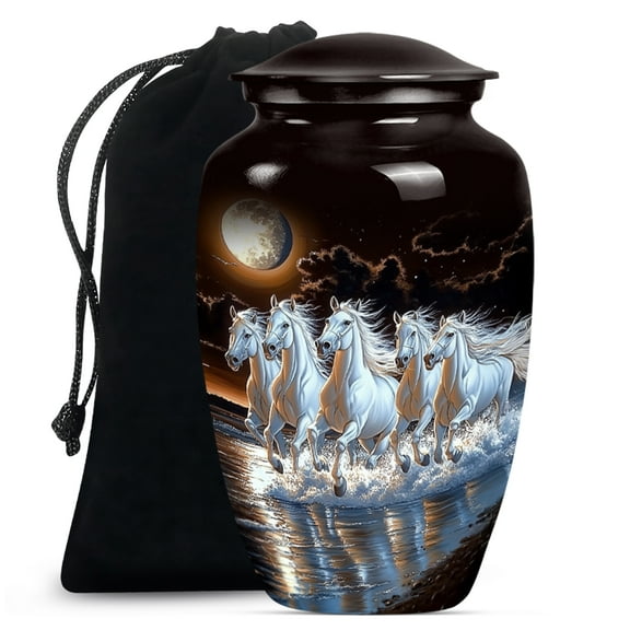 Horse Urns for Human Ashes Adult Female, Funeral Urn For Ashes for Men, Urn for Ashes for Women, Large Cremation Urns for Human Ashes (Size - 10inch)