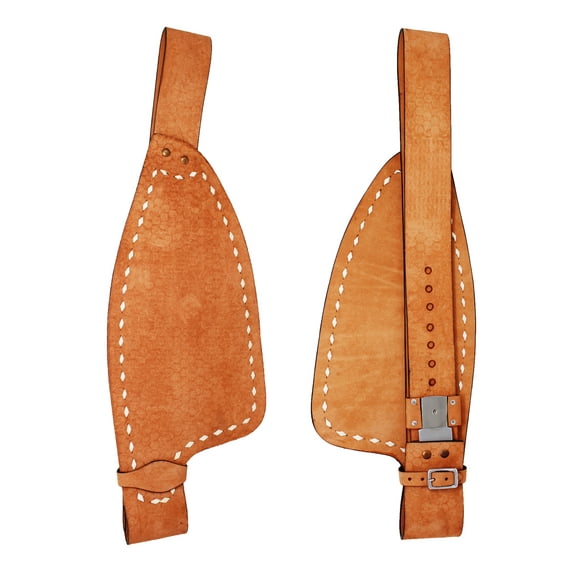 Horse  Western Adult Roughout Buckstick Replacement Saddle Fenders 5237WH