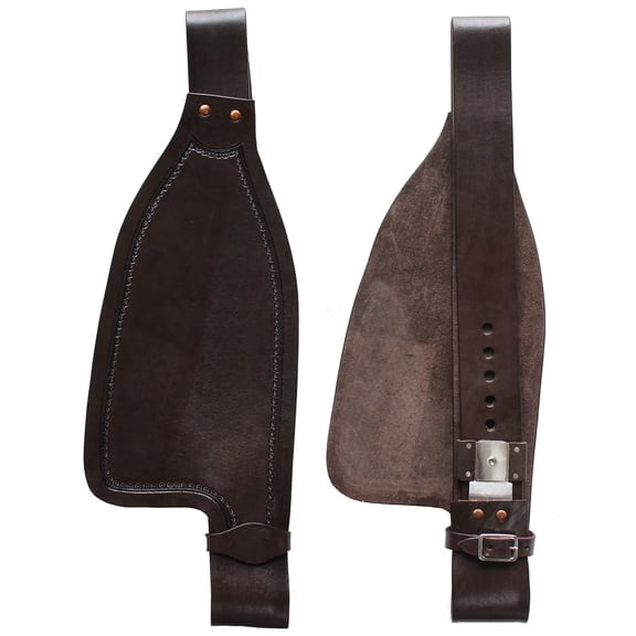 Horse Western Adult Tooled  Brown Leather Replacement Saddle Fenders 5215DB
