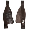 thumbnail image 1 of Horse Western Adult Tooled  Brown Leather Replacement Saddle Fenders Pair 5224DB, 1 of 5