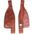 thumbnail image 1 of Horse Western Adult Tooled Dark Tan Leather Replacement Saddle Fenders 5230DT, 1 of 1
