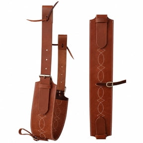Horse Western Challenger Leather Fancy Stitch Roper Back Cinch Girth Billets 97RS02