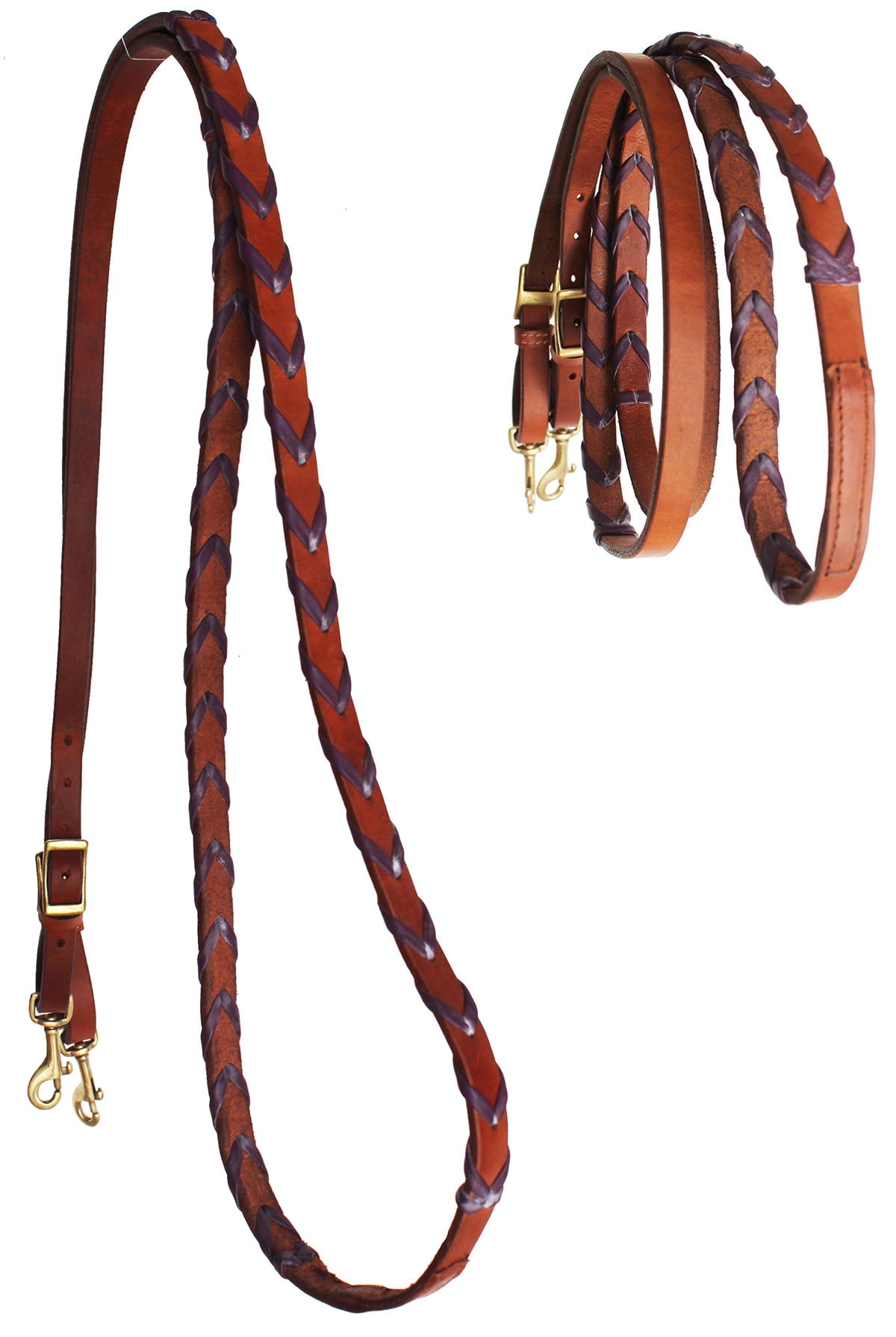 Martin Saddlery Harnais lourd et rênes fendues doublées Latigo