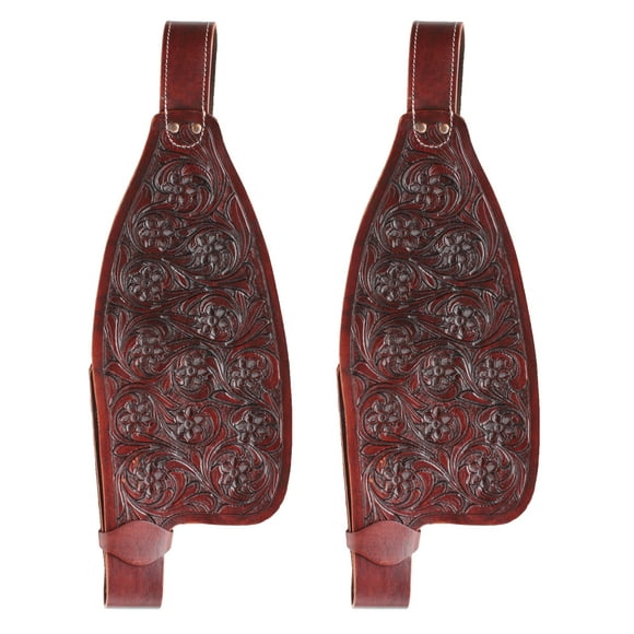 Horse Western Leather Latigo Tooled Replacement Saddle Fenders 5209
