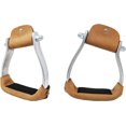 Horse Western LightWeight Aluminum Angled Slanted Barrel Race Stirrups