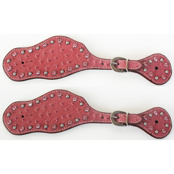 Horse Western Riding Cowboy Boots Leather Spur Straps Tack  7404