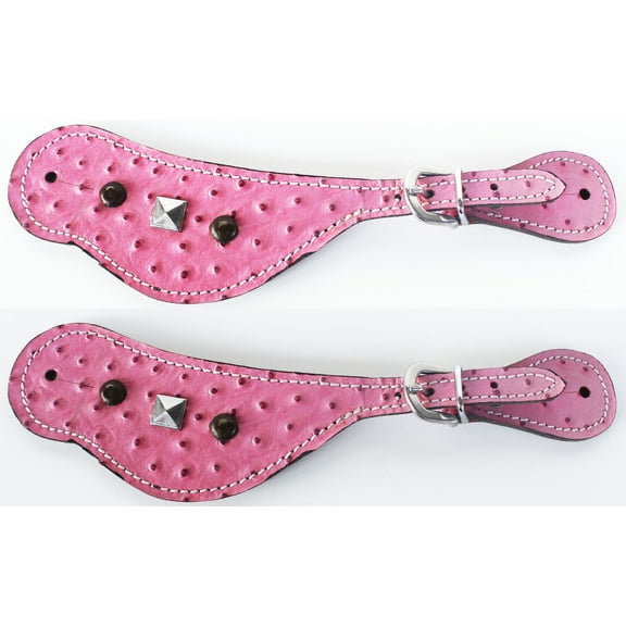 Horse Western Riding Cowboy Boots Leather Spur Straps Tack  7408