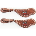 thumbnail image 1 of Horse Western Riding Cowboy Boots Leather Spur Straps Tack  7460, 1 of 1