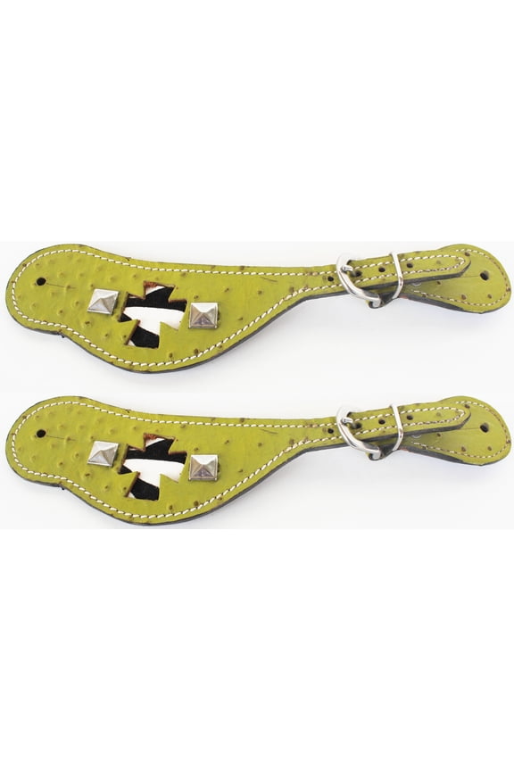 Horse Western Riding Cowboy Boots Leather Spur Straps Tack  7473