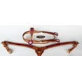 thumbnail image 1 of Horse Western Riding Leather Bridle Headstall Breast Collar Tack Pink 76103, 1 of 2