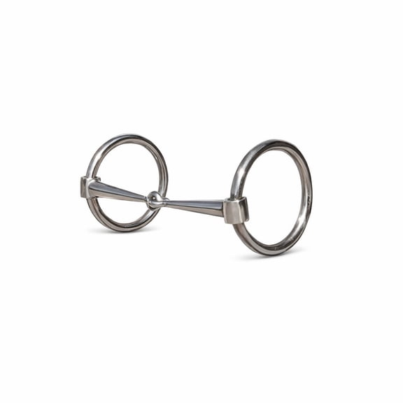 Horse Western Tack 5-1/4" Mouth Loose Ring Nickle Plated Snaffle Bit 3513