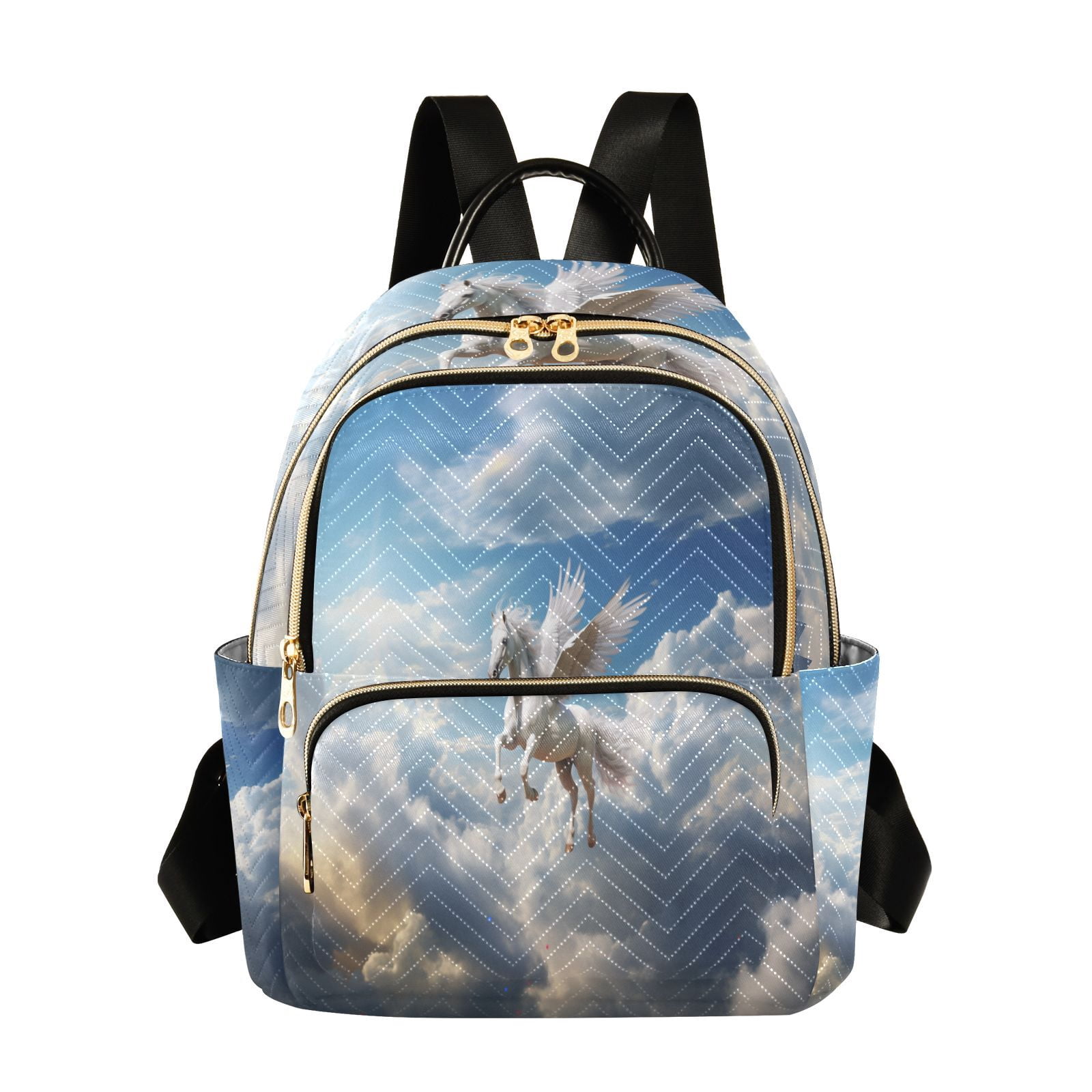 CHAQLIN Kids Backpack & Lunch Bag Set – 3D Horse Print Durable Bookbag With Insulated Lunch Tote