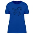 thumbnail image 1 of Horse With Apple Patterns T-Shirt Women -Image by Shutterstock, Female XX-Large, 1 of 2