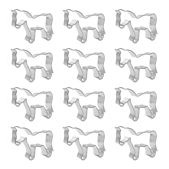 Horse Zebra Dozen Cookie Cutters 4 inches/each A1005-W12 - The Cookie Cutter Shop - Tin Plate Steel