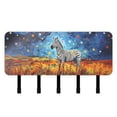 thumbnail image 1 of Horse Zebra Flowers Stars and Moon Mail Holder Organizer Wall Mount with Shelf Key Holder Key Rack with 5 Key Hooks for Wall Decorative, 1 of 6
