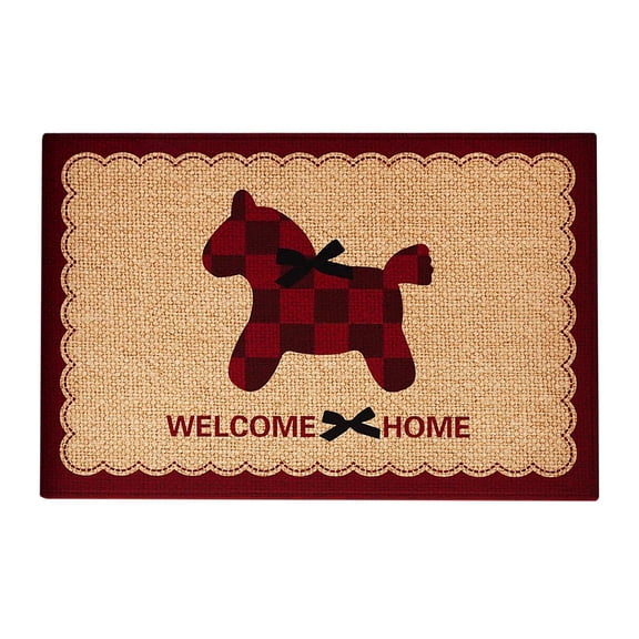 Horse Zodiac Year Themed Area Rug For Home Floor Mat With Modern Design