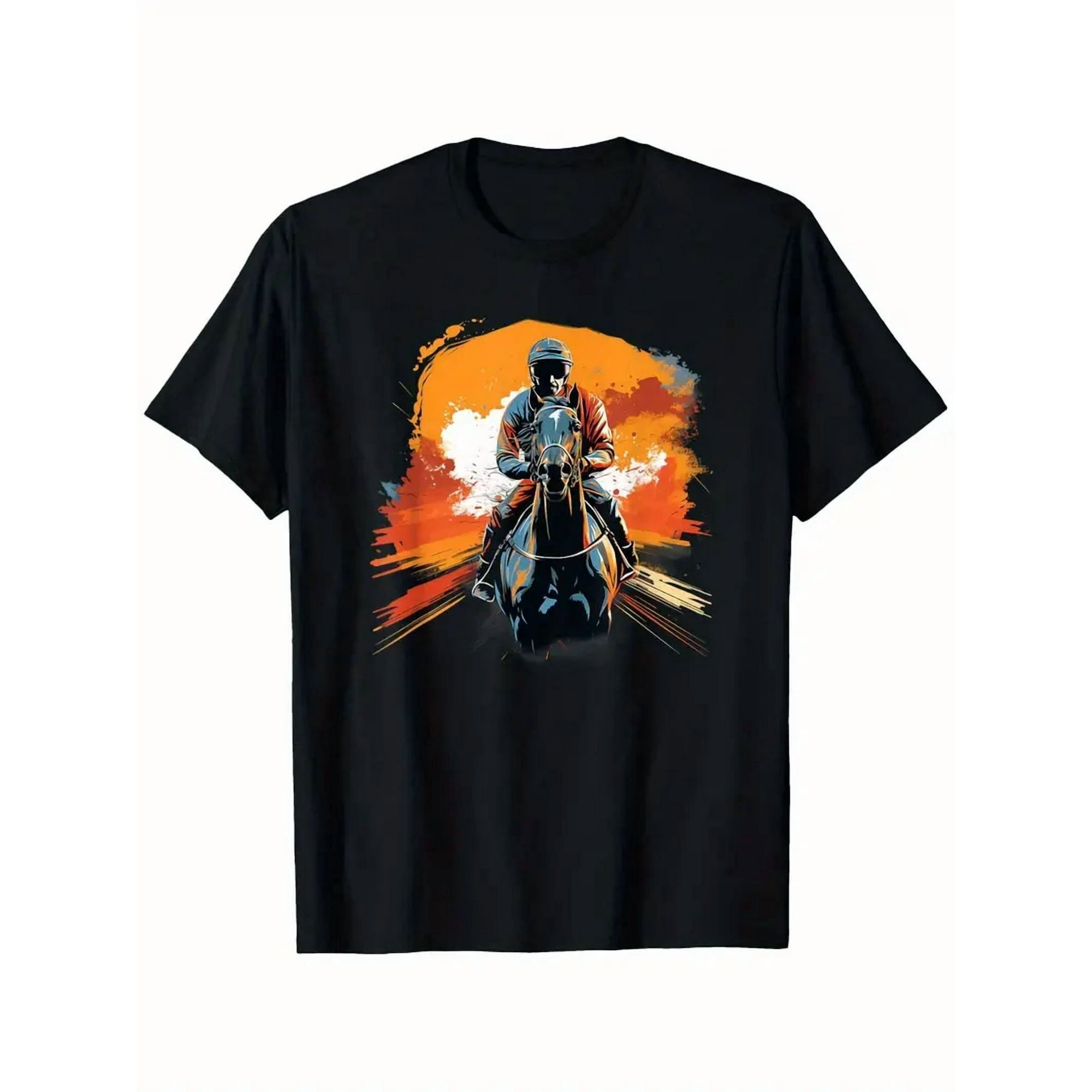 Horse and Jockey Racing Vintage Mens Derby Race Graphic T-Shirt mens t ... — free download