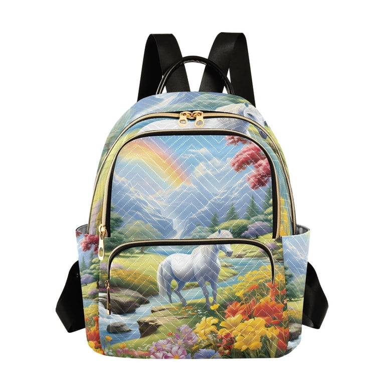 blue leather backpack women's Maje Eyelet-Embellished Mini nylon and leather backpack