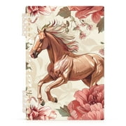 Horse in Flowers Spiral Journal Notebook College Ruled Notebook 8.3" x 5.7" A5 Lined Thick Paper Page